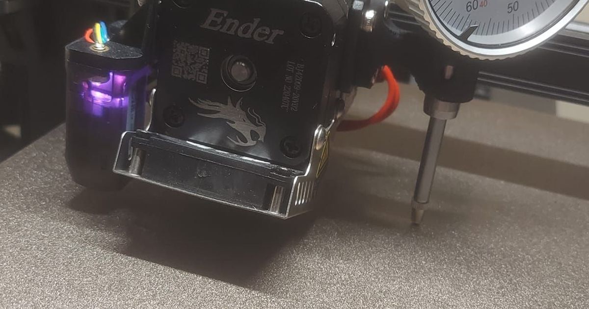 Messuhr Halterung (Digital Gauge Mount) für Ender 3 s1 Pro, 3D models  download