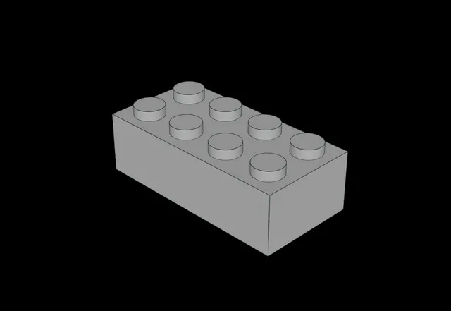 Lego Compatible (3001.dat) Brick 2 x 4
