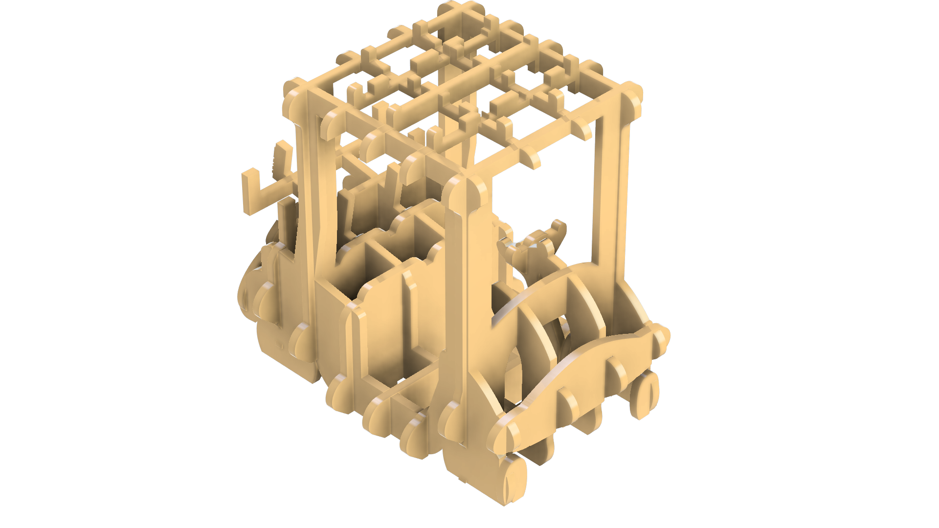 E3D Buggy Puzzle 3D (Easy to print)