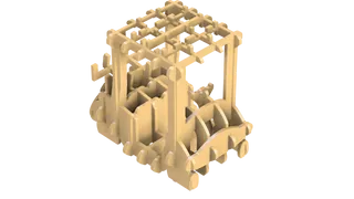 E3D Buggy Puzzle 3D (Easy to print)