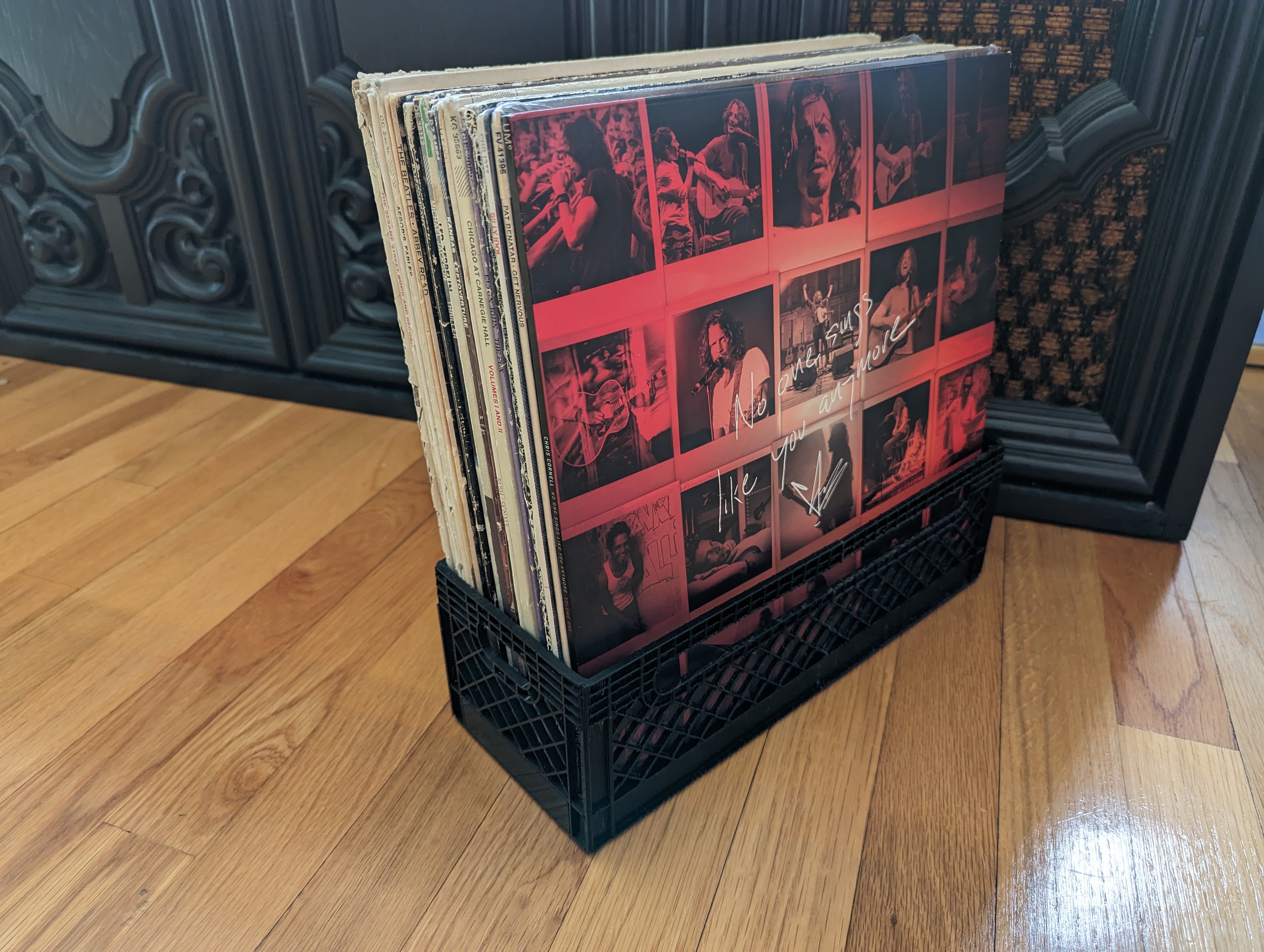 Vinyl Record Milk Crate