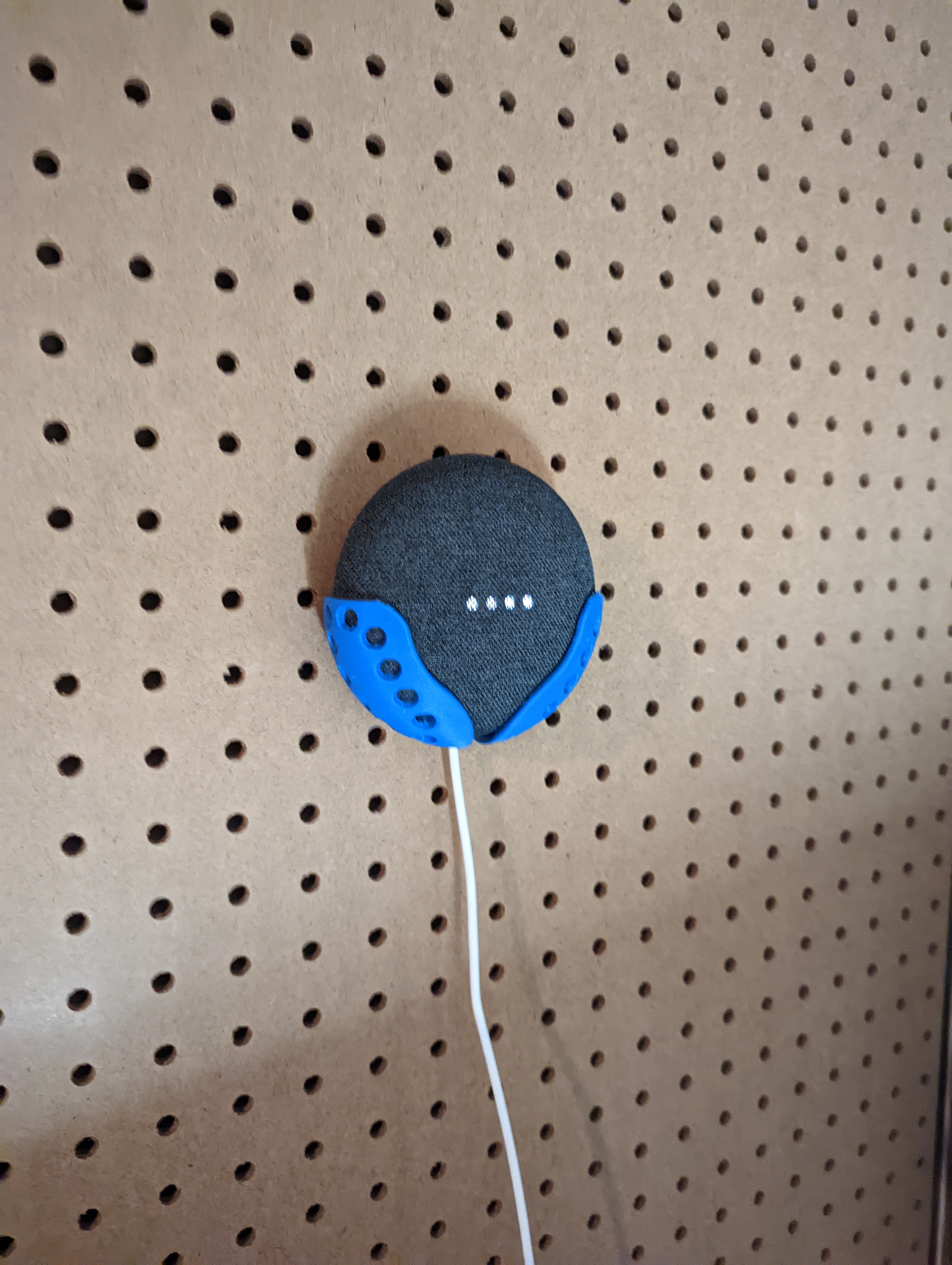 Google Home Mini Pegboard Mount