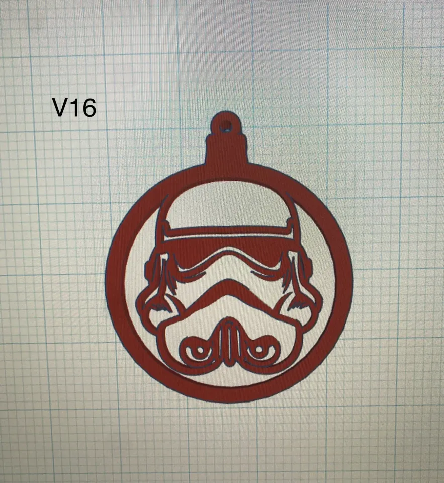 STL file Star Wars Christmas ornament ⭐・3D printing idea to download・Cults