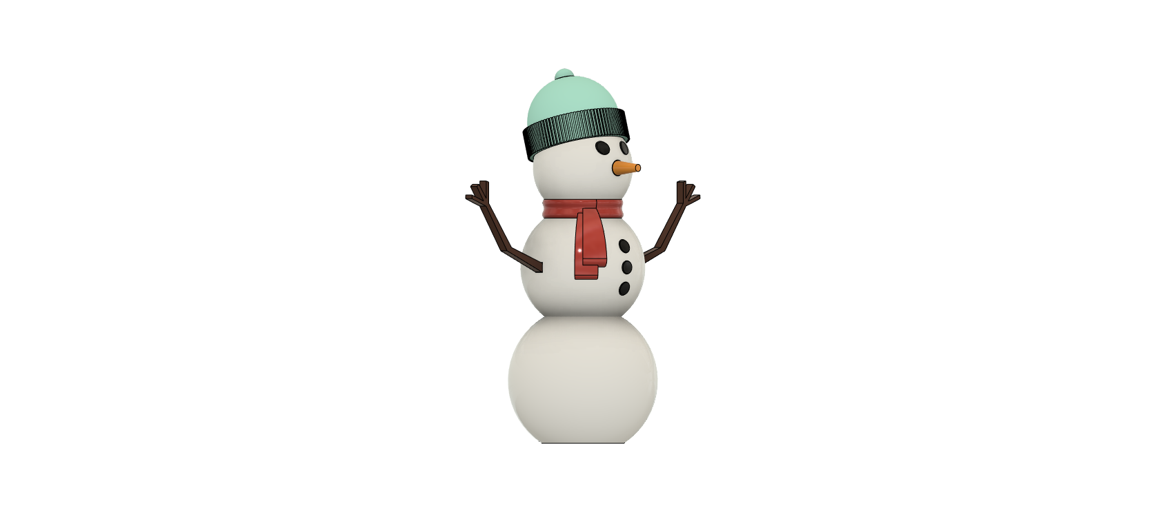 Decorative Snowman w/ Beanie