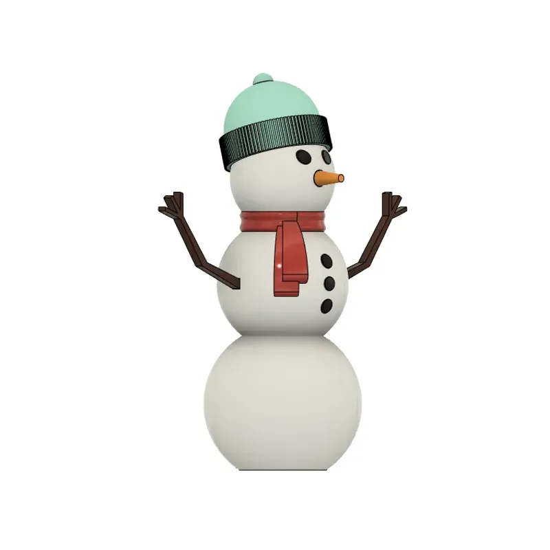 Decorative Snowman w/ Beanie by MLampe | Download free STL model 