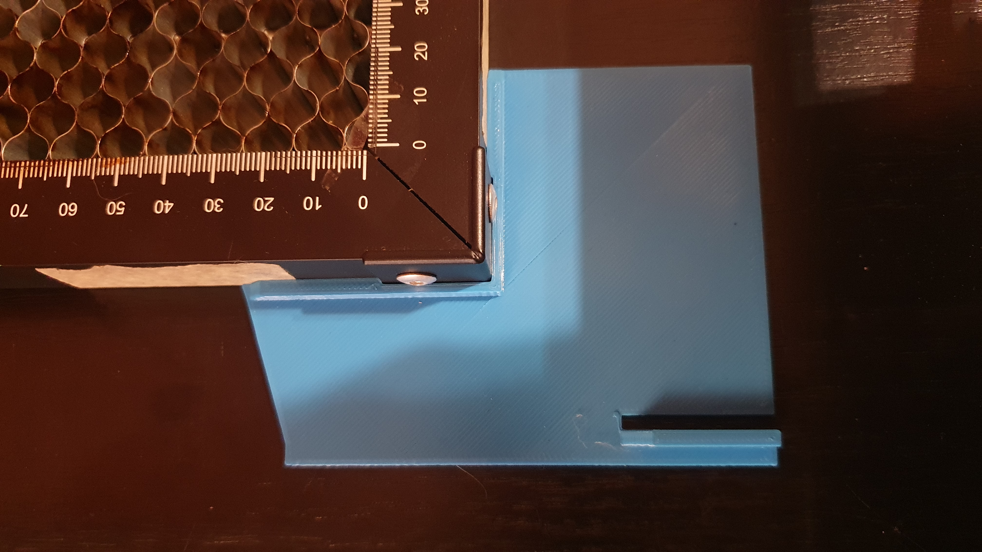 Positioning guide for Atomstack S10 Pro and Sculpfun honeycomb cutting mat (400x400)