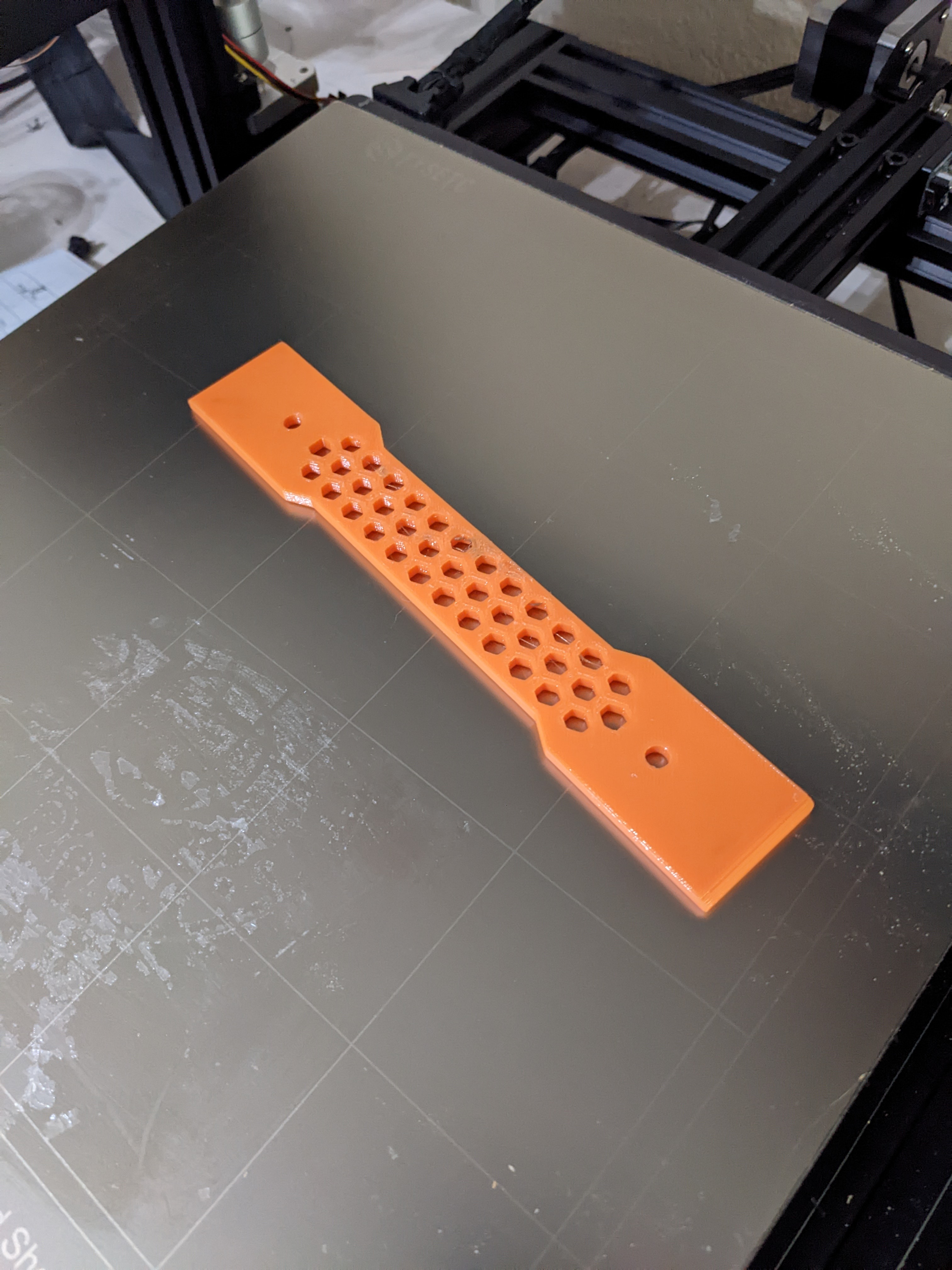 Hanging Filament Spool Holder drilling template