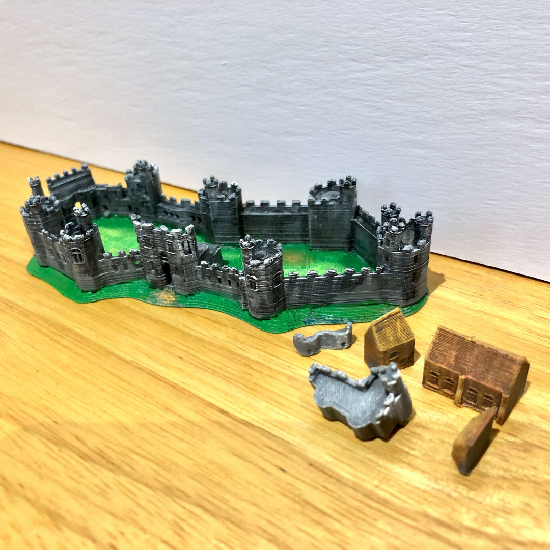 Caernarfon Castle Wales by MiniWorld3D Download free STL model