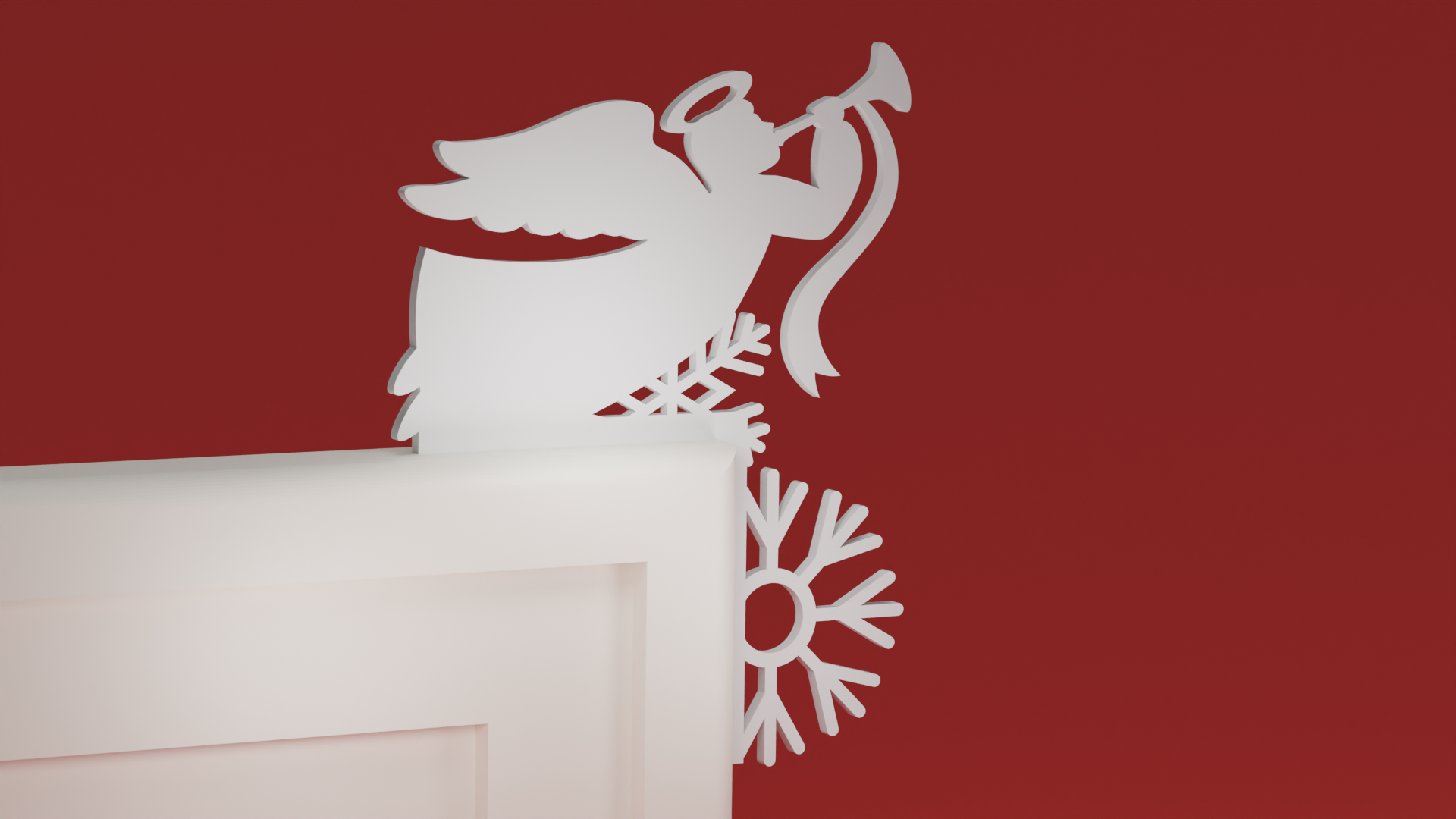 Christmas Door Trim Corner 32 - Angel (Christmas ornament)
