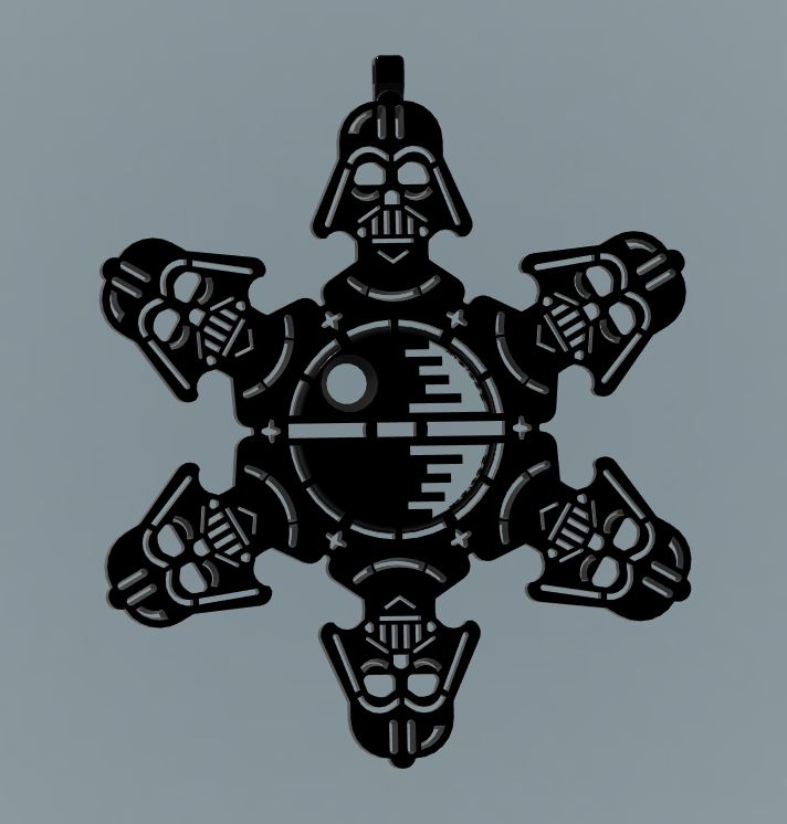 Darth Vader Death Star Snowflake