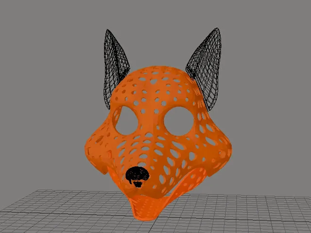 Fursuit- or puppet-head base - version 21 - cartoon fox by Tioh | Download  free STL model 