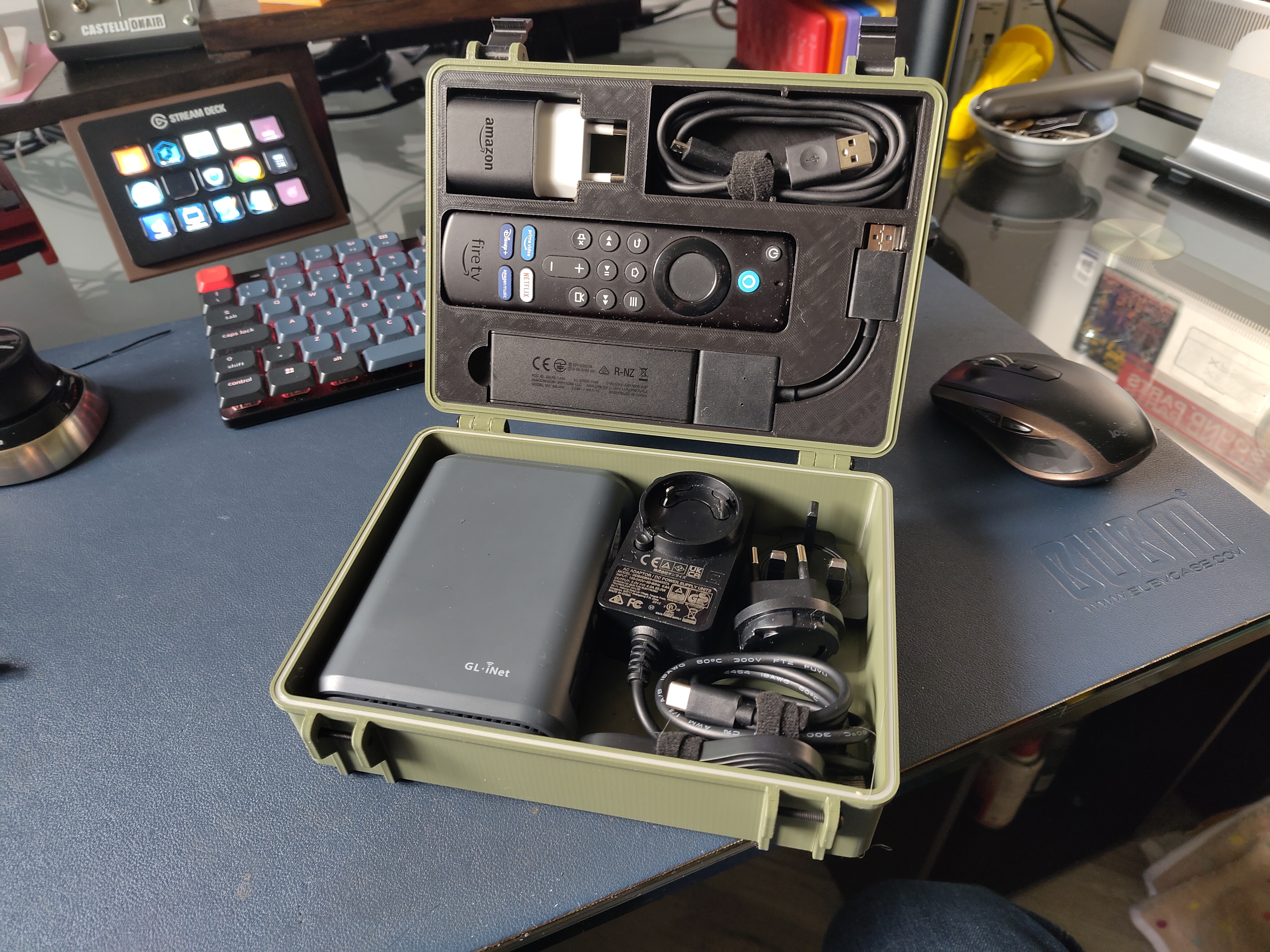 Electronic Travel Case (for GL-iNet router and Fire Stick)