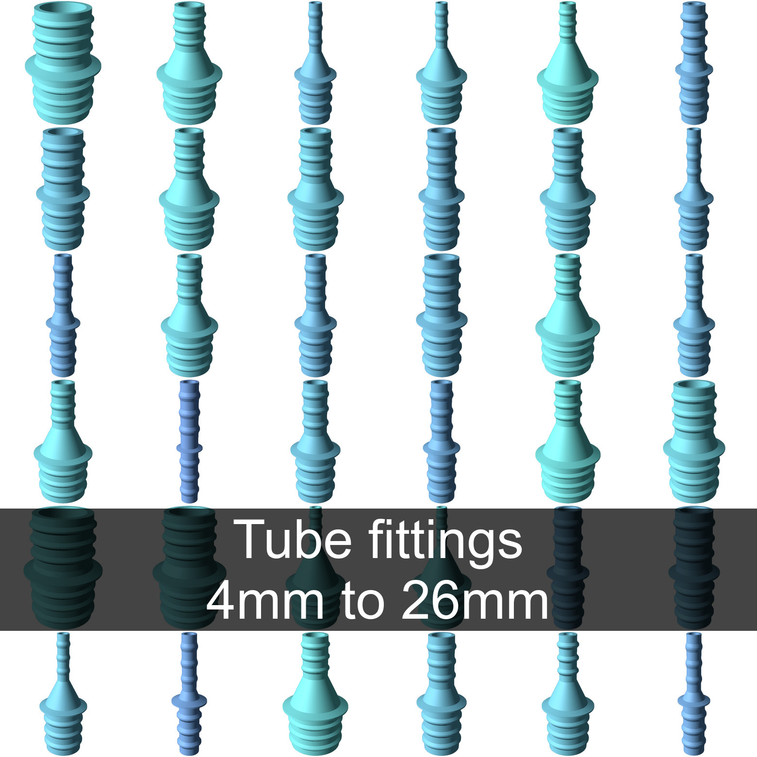 Tube Fittings 4mm-24mm sizes