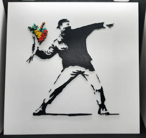 Banksy's Love is in the Air - 6 Color w/filament changes (1 at a time)