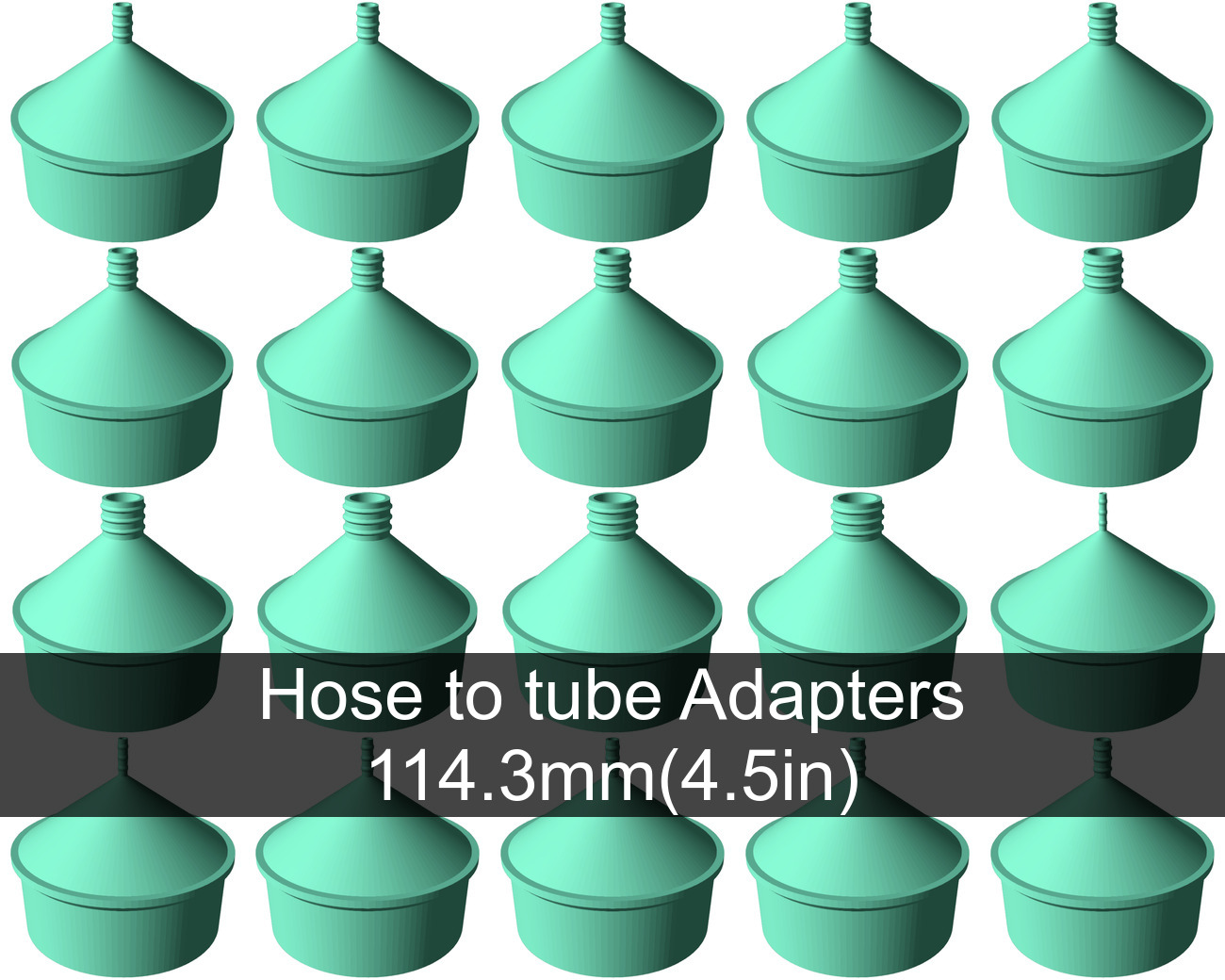 Vacuum hose to tubing adapters for all common sizes by Max Download