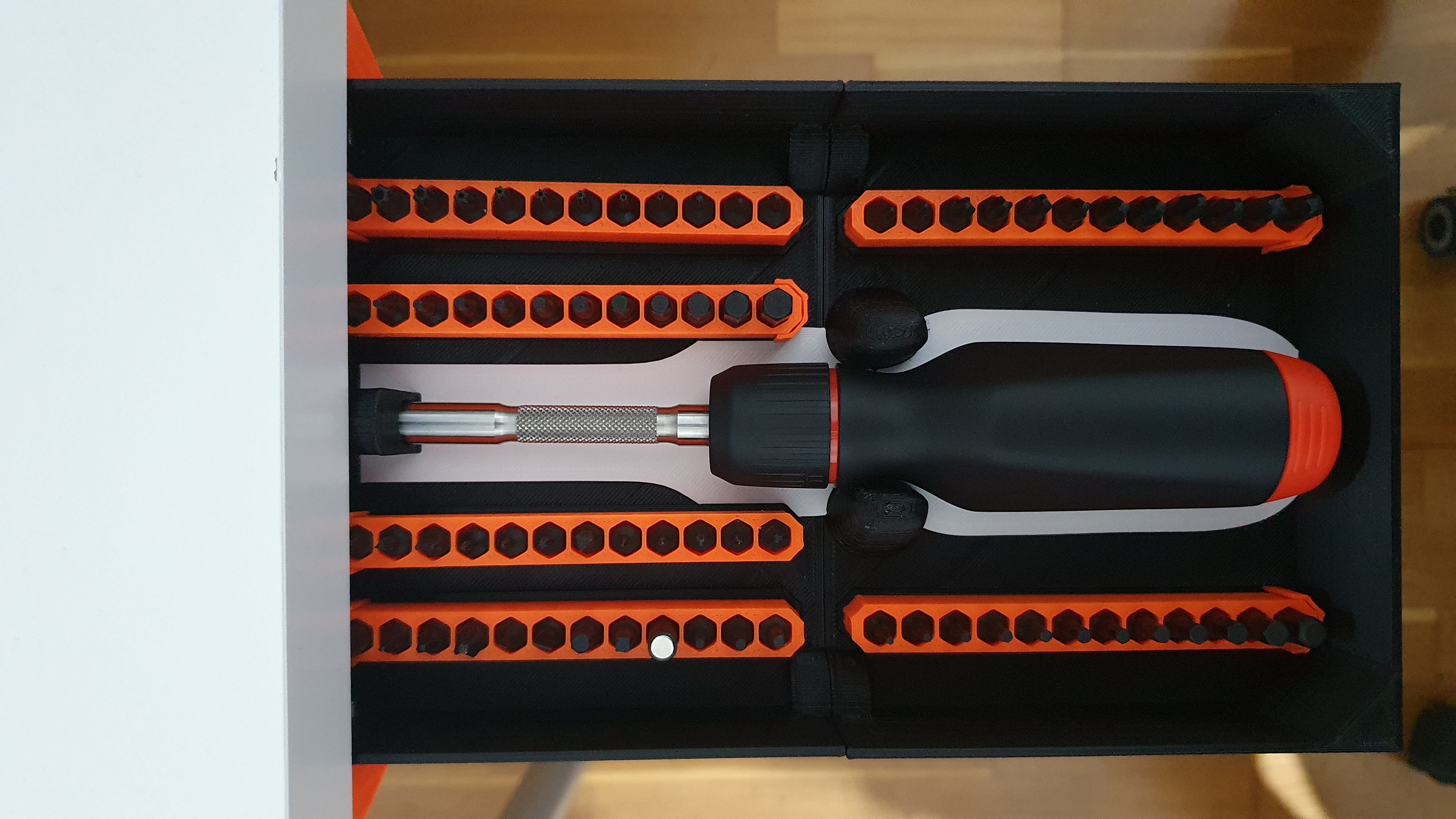 LTT Screwdriver under desk drawer