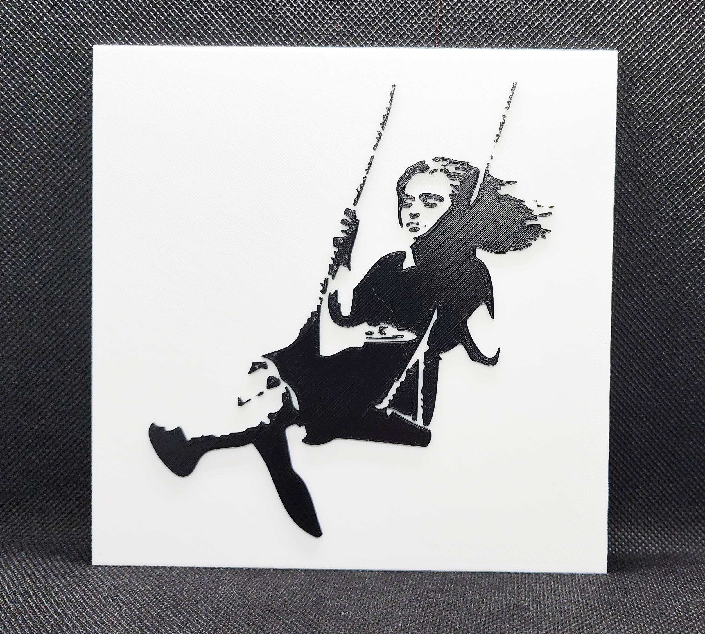 Banksy's Girl on Swing - 2 Color w/filament change (1 at a time)