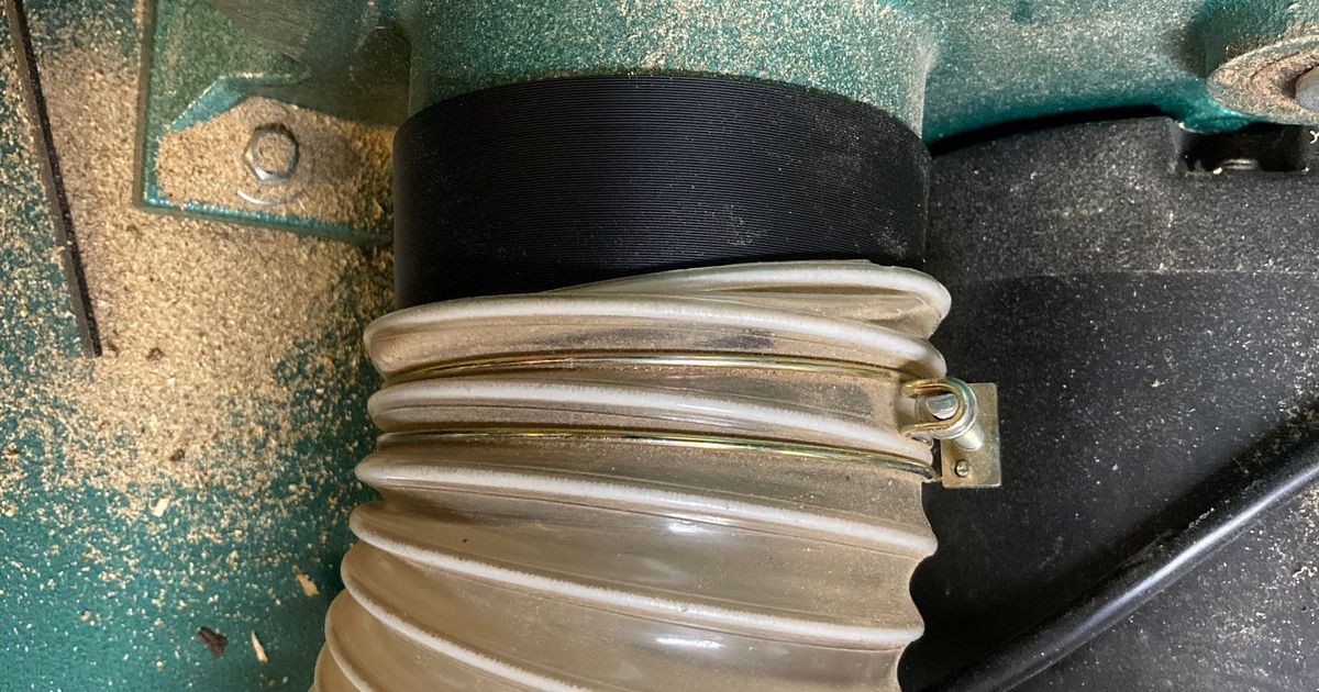 Dust collector quick connect adapter (4in) by roosterCorn Download