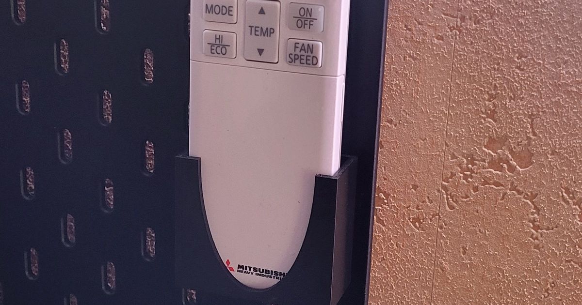 Skadis AC Remote holderMitsubishi by Feirno Download free STL model