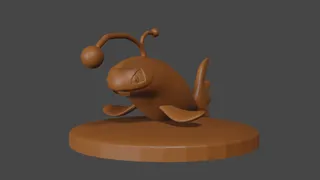 Pokemon inspired, Lanturn, Tabletop DnD miniature