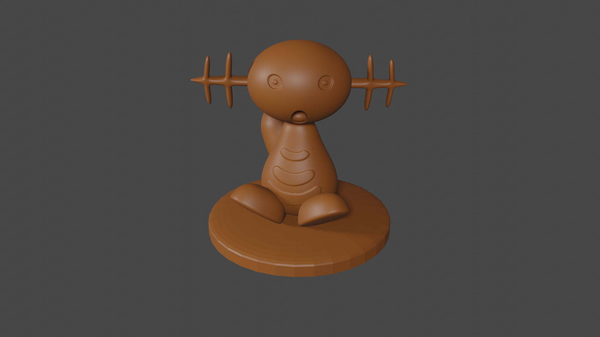 Pokemon inspired, Wooper, Tabletop DnD miniature