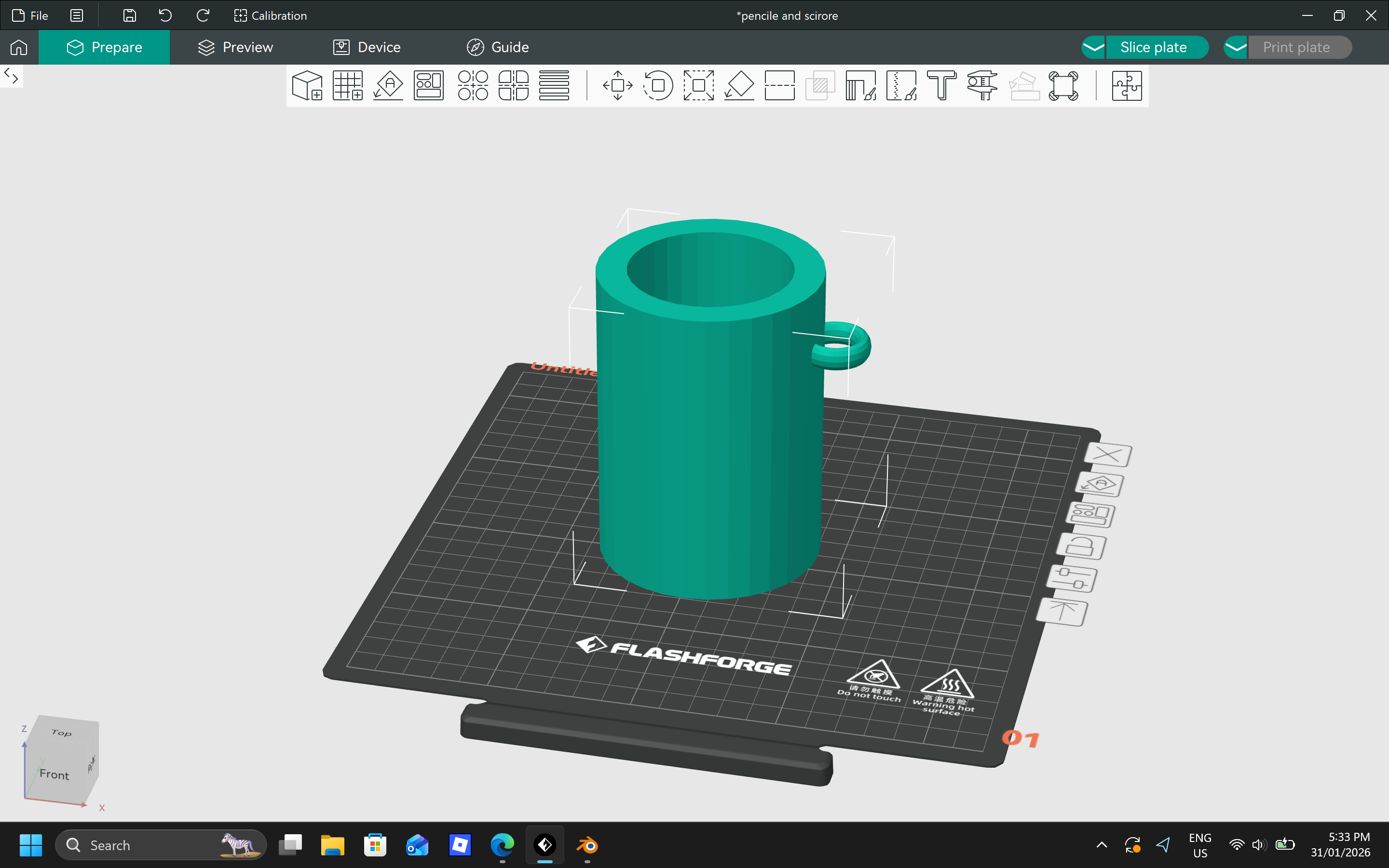pencil and scissor holder