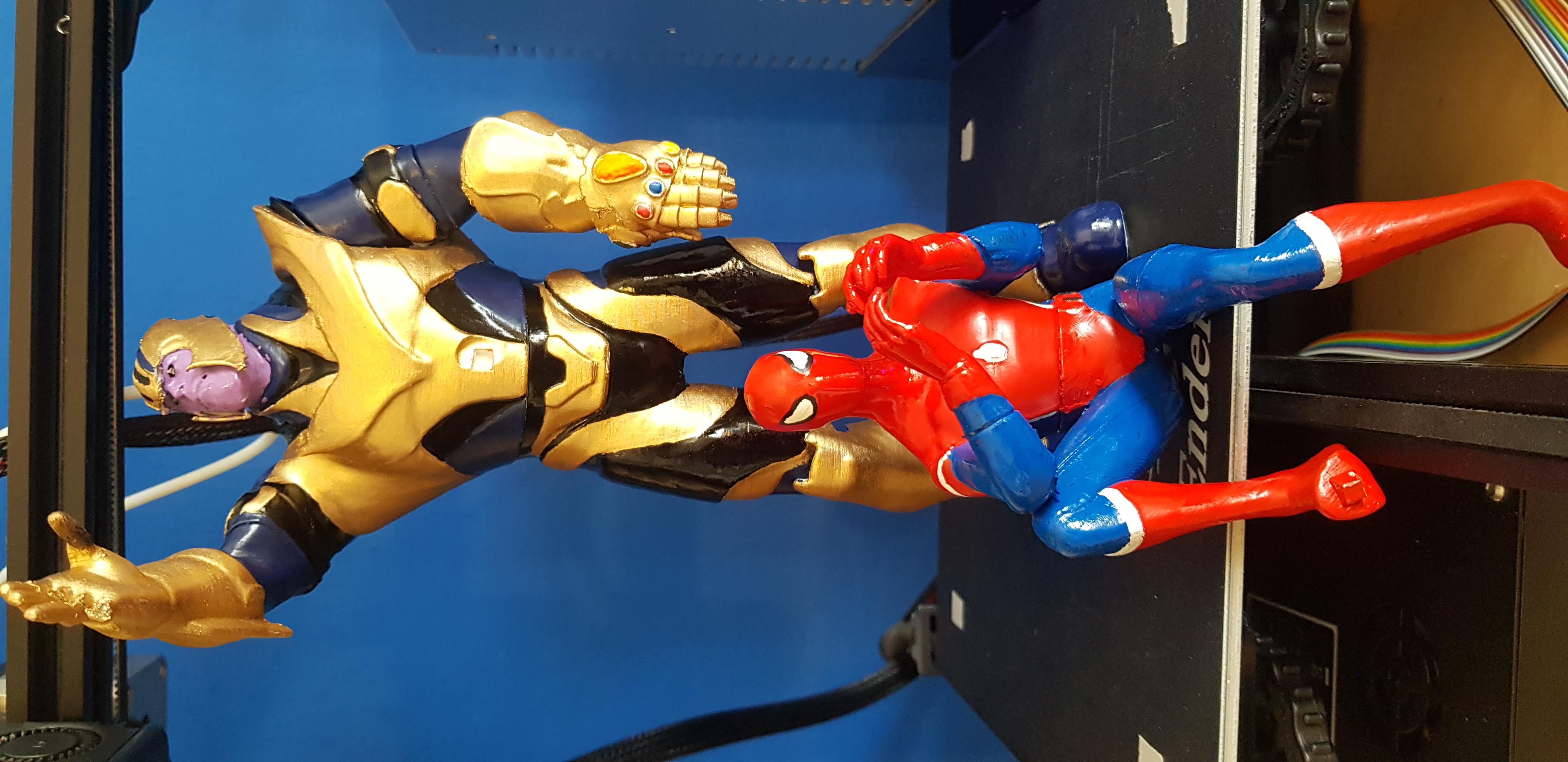 Miniatura 2 do modelo 3D Thanos vs Spiderman