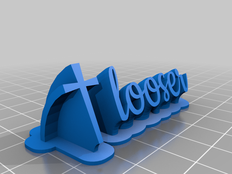 looser-line name plate