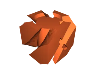 Dual Color XYZ 20mm Hollow Calibration Cube (0% infill
