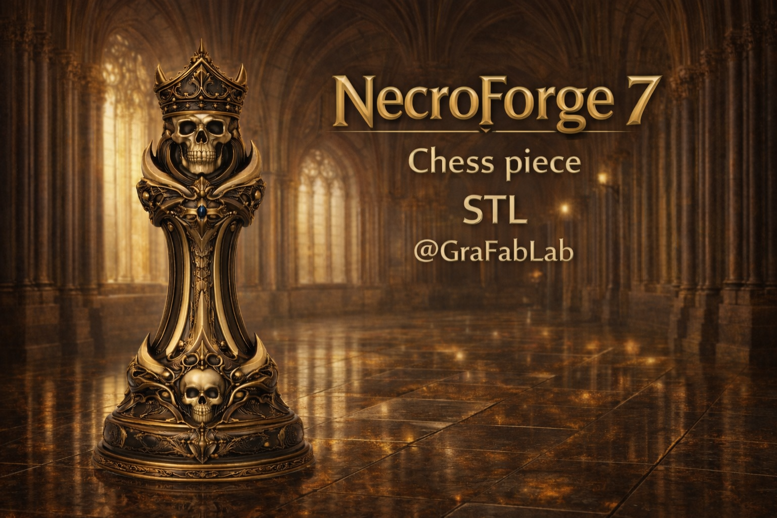Necroforge7 "Bishop" - chess piece