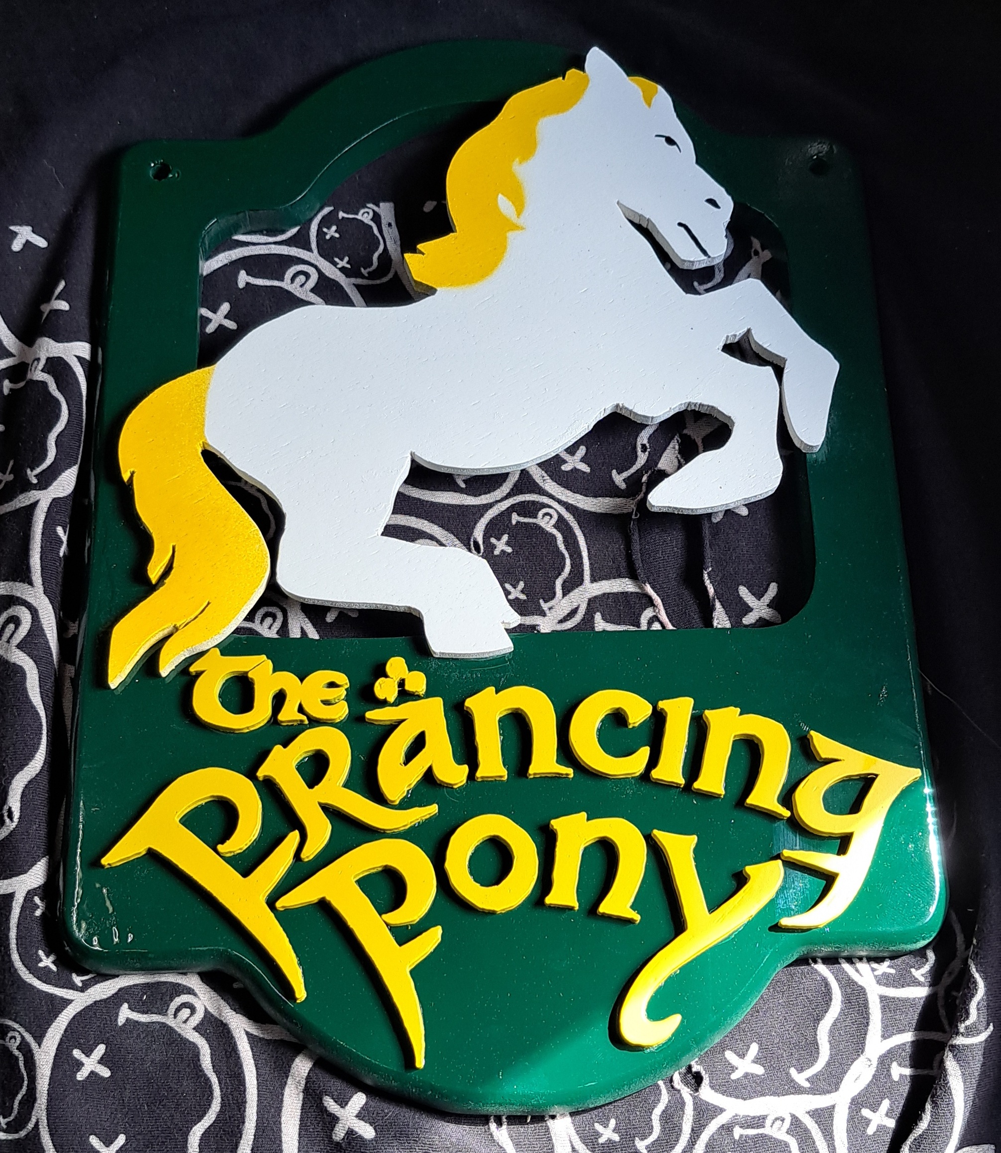 Prancing pony letter 3D model
