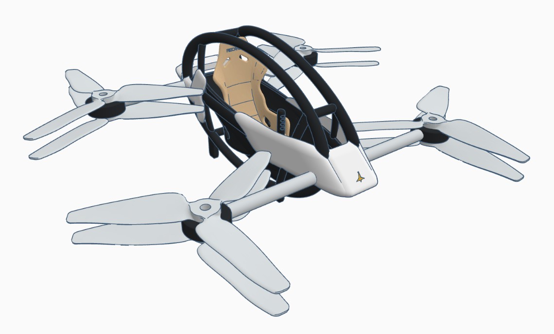 Human Quadcopter Concept Jetson.One