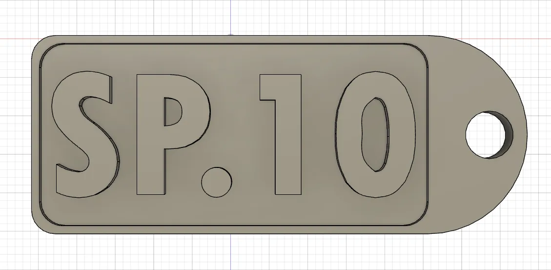 SP.10 KEYCHAIN by Antonitto | Download free STL model | Printables.com