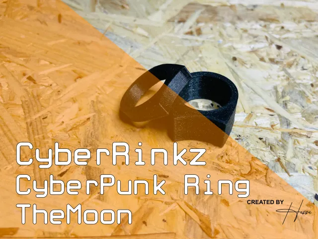 CyberPunk Ring - The Moon
