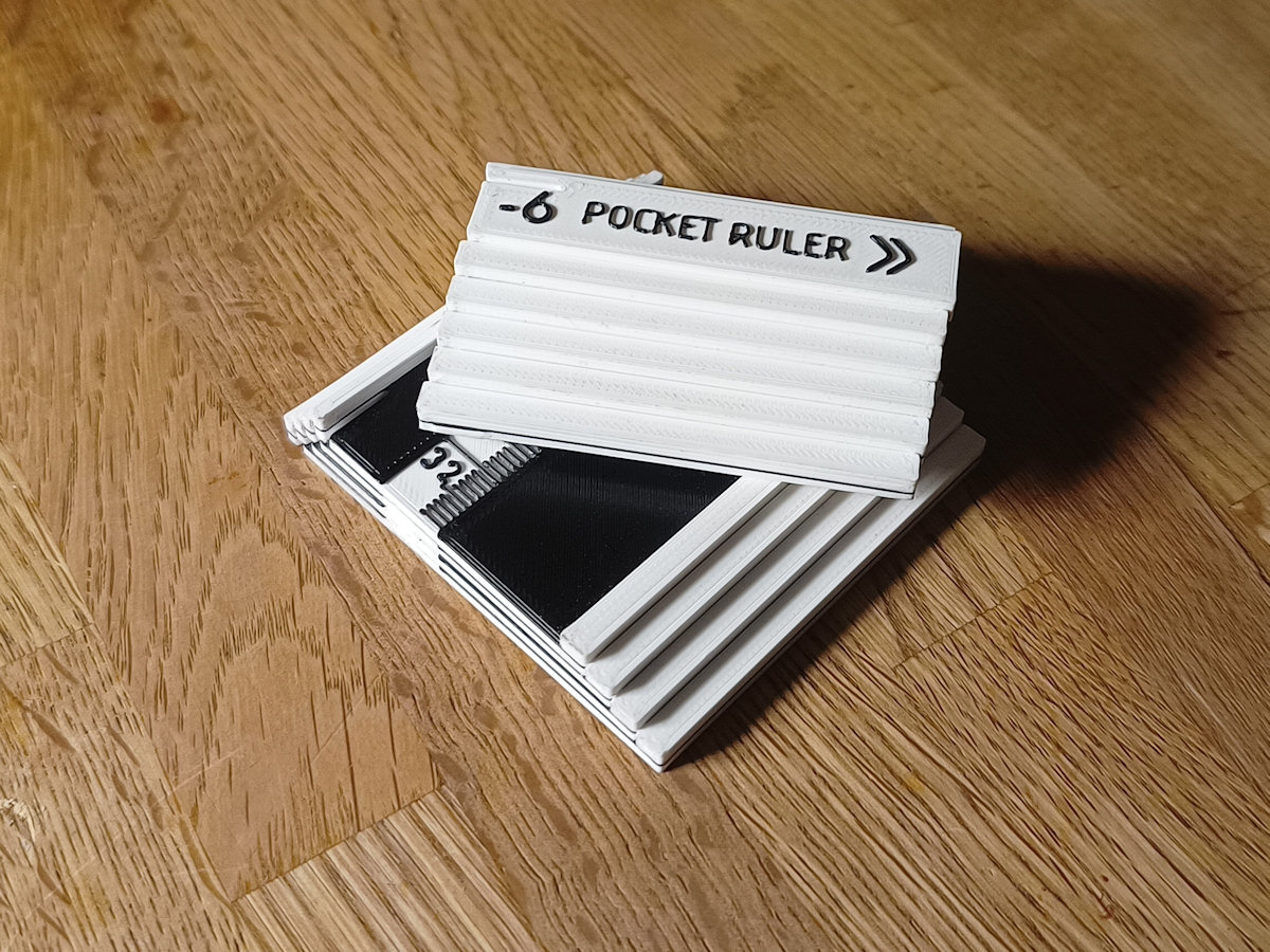 Miniatura 3 do modelo 3D Pocket Ruler (Modular / Extendable)