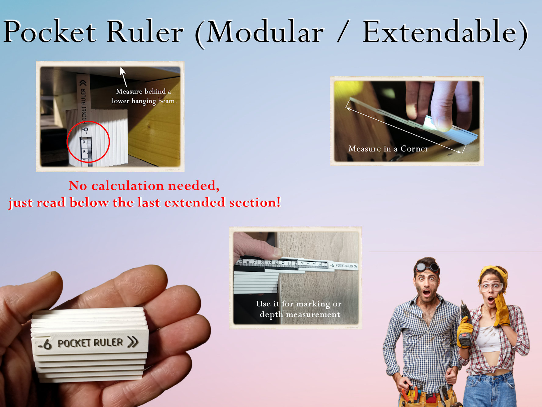 Pocket Ruler (Modular / Extendable)