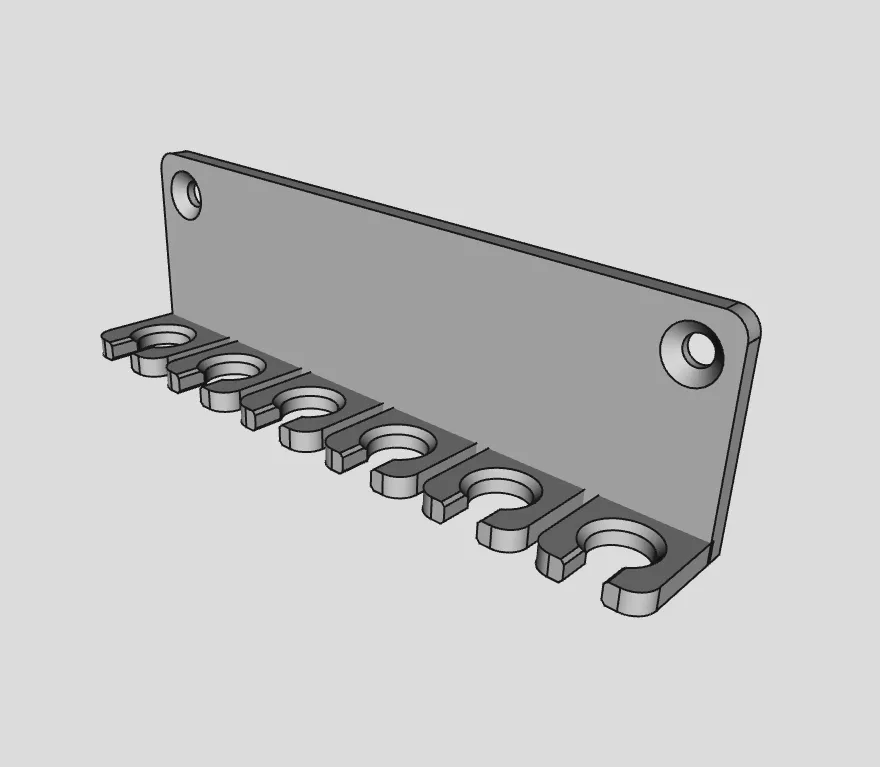 Wallmounted USB-cable holder by gskollnau | Download free STL model ...