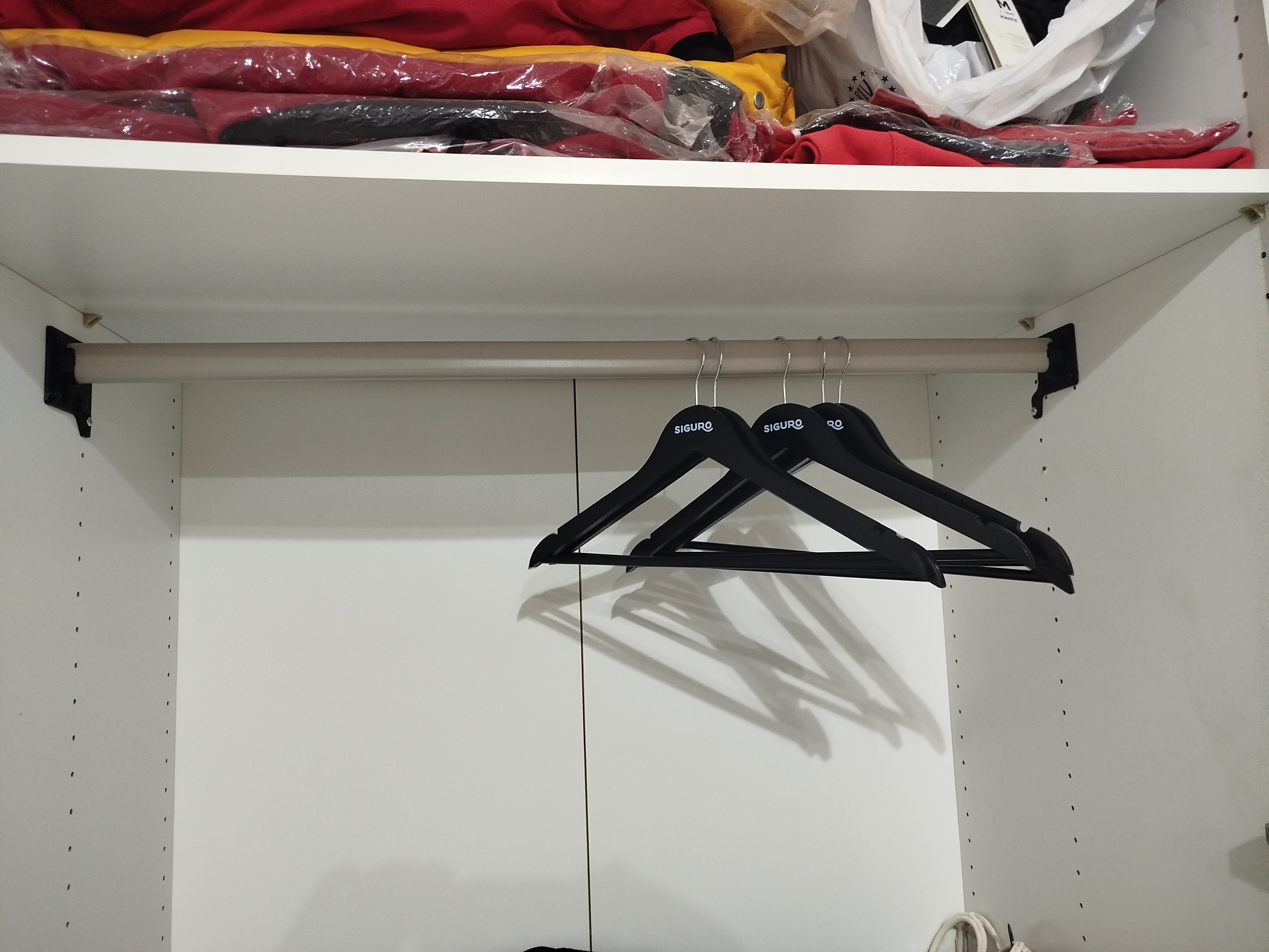 Hanger rail/bar holder (bracket) for IKEA PAX wardrobe