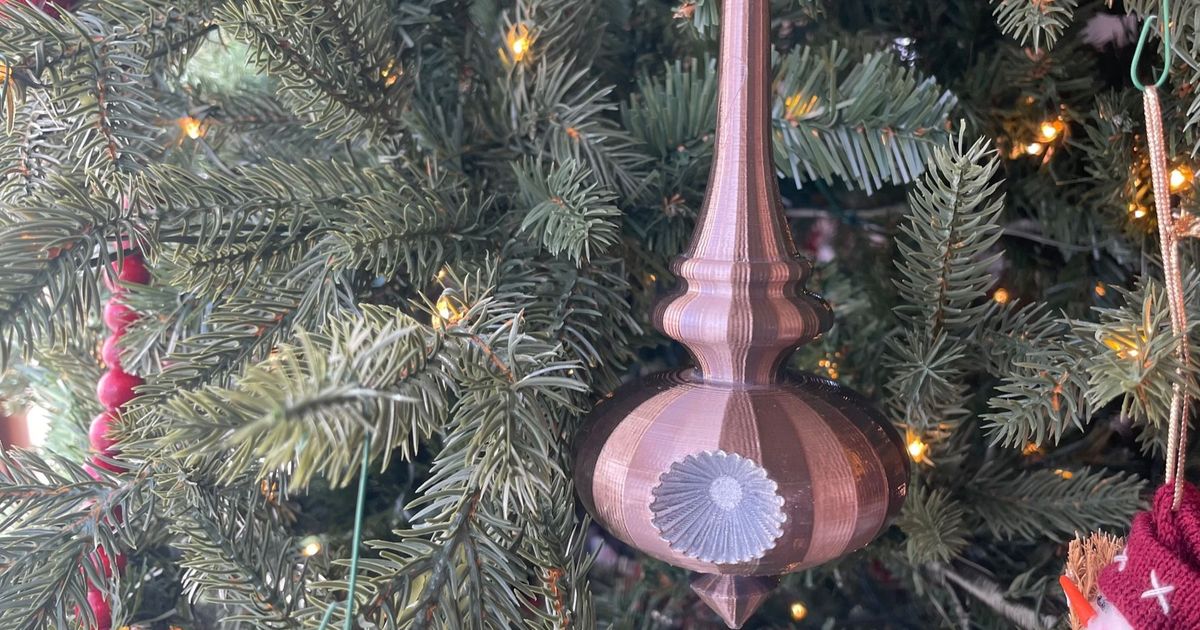 Drop Spindle Christmas Ornament by RetroMaker | Download free STL model ...