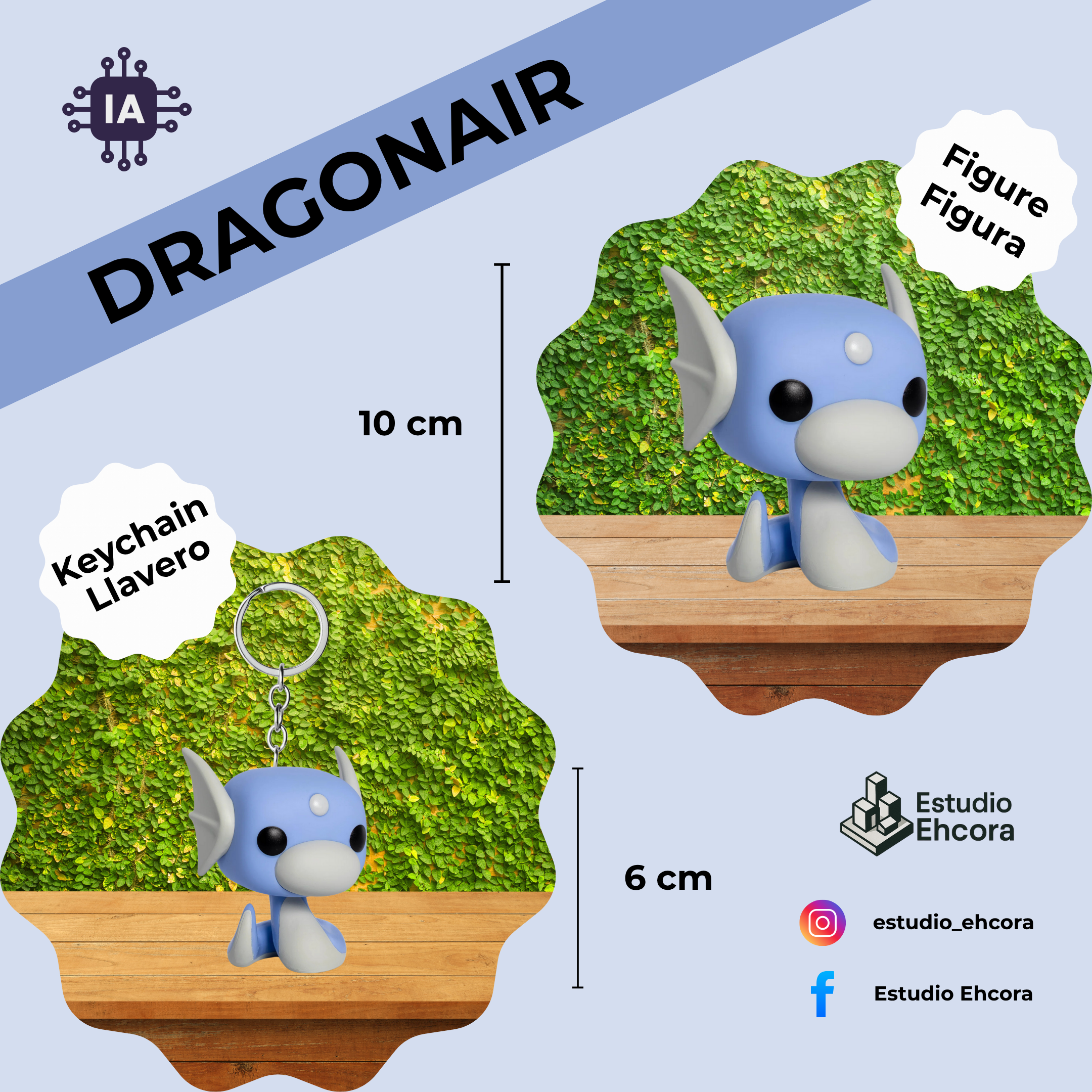Dragonair Funko Figura 10cm + Llavero 6cm