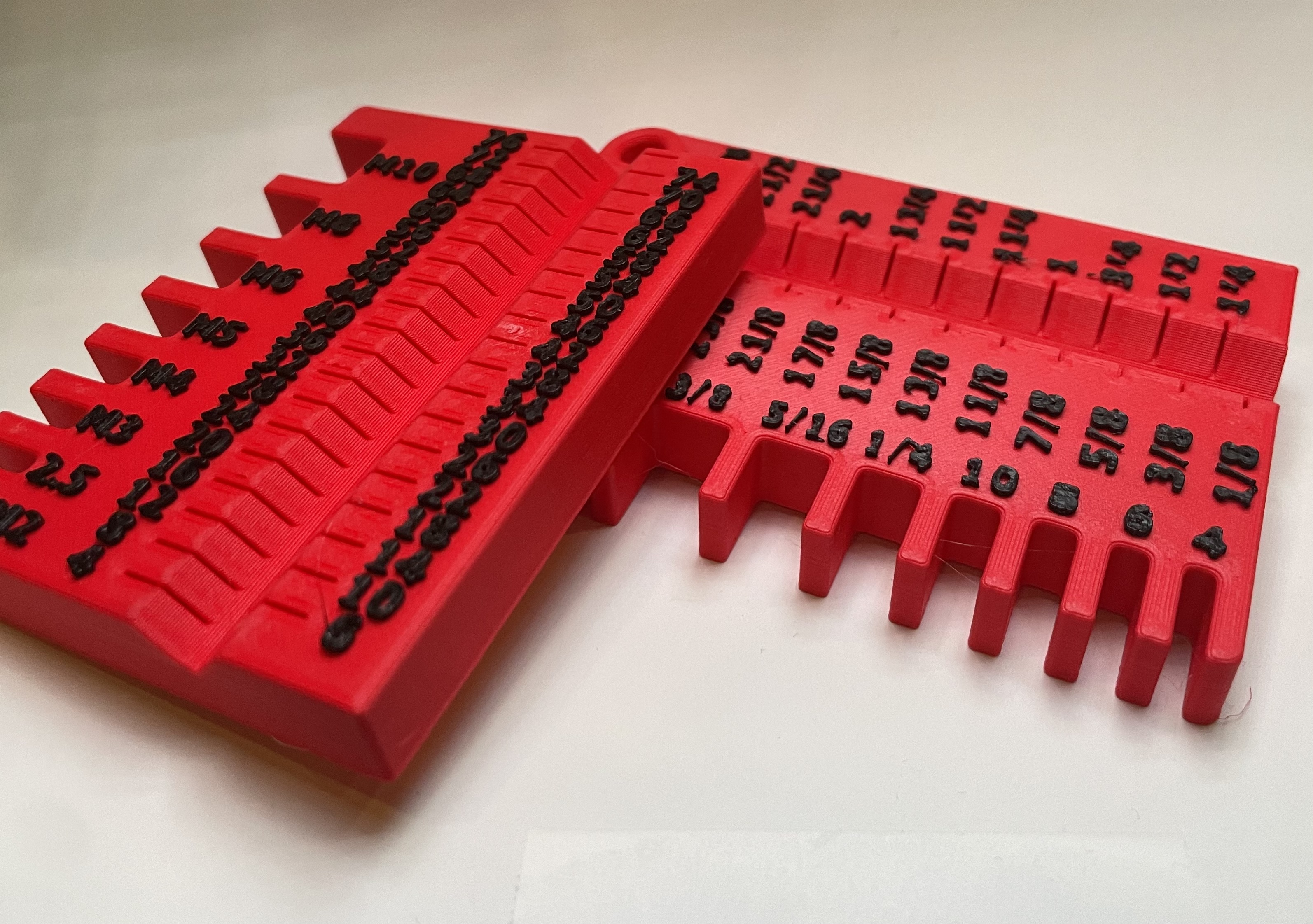 Mini Imperial and Metric Screw Sizers