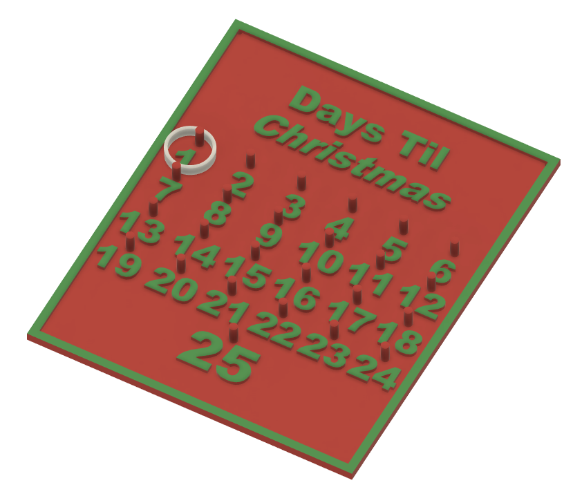 Christmas Countdown! by Tyler Download free STL model