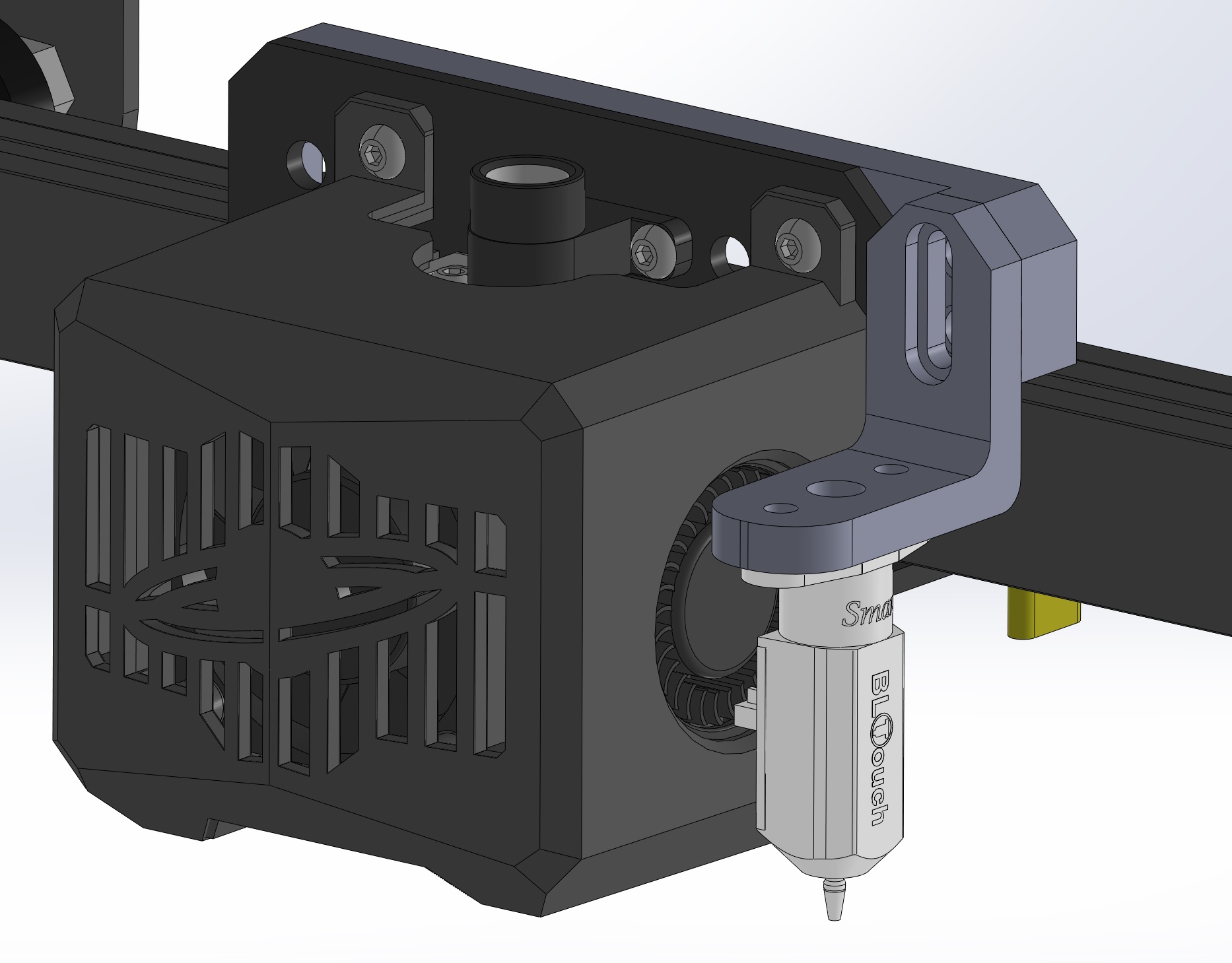 Neptune 3 BLTouch mounting bracket by Feral Engineer Download free