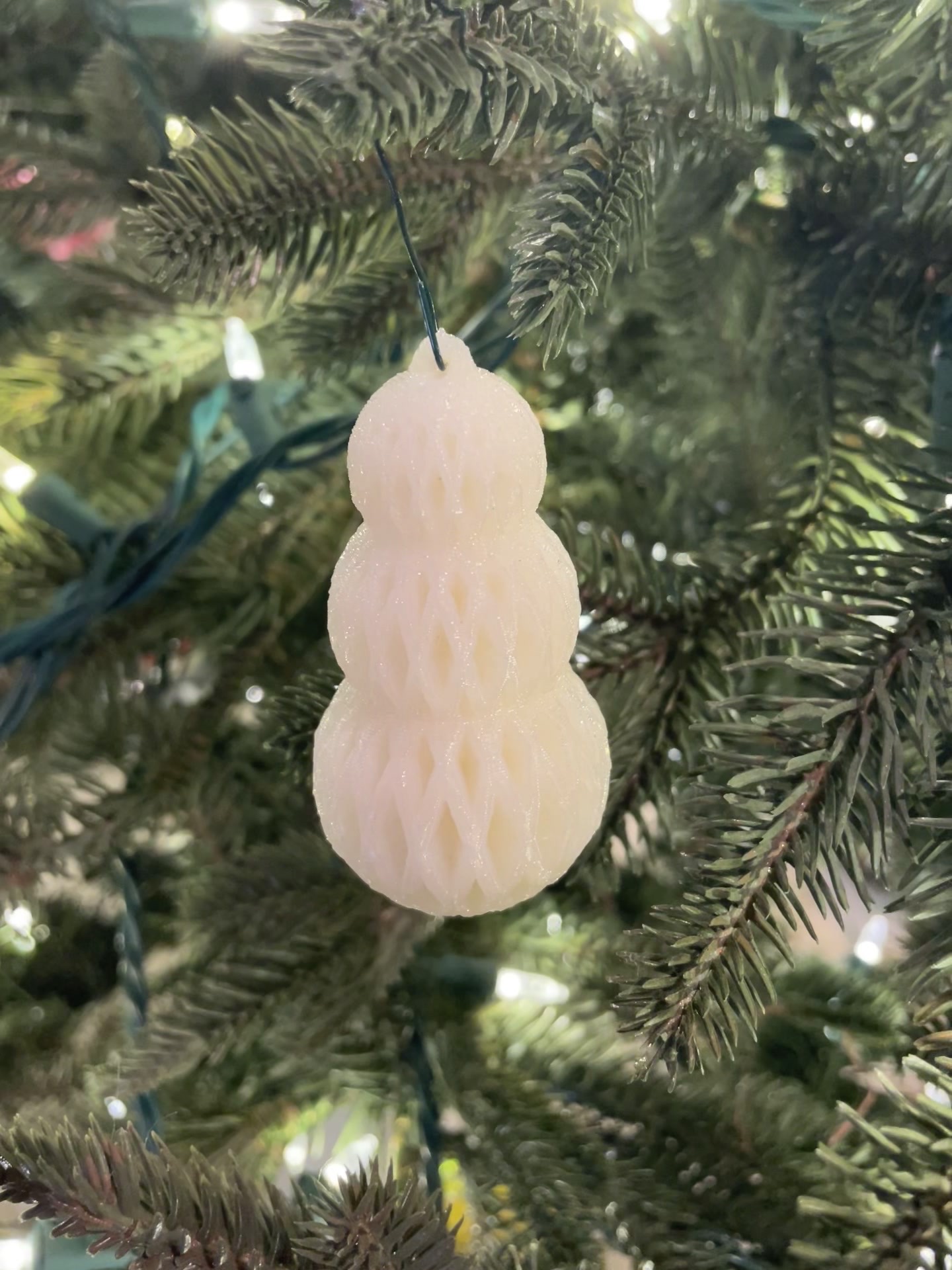 Stylized Snowman Ornament