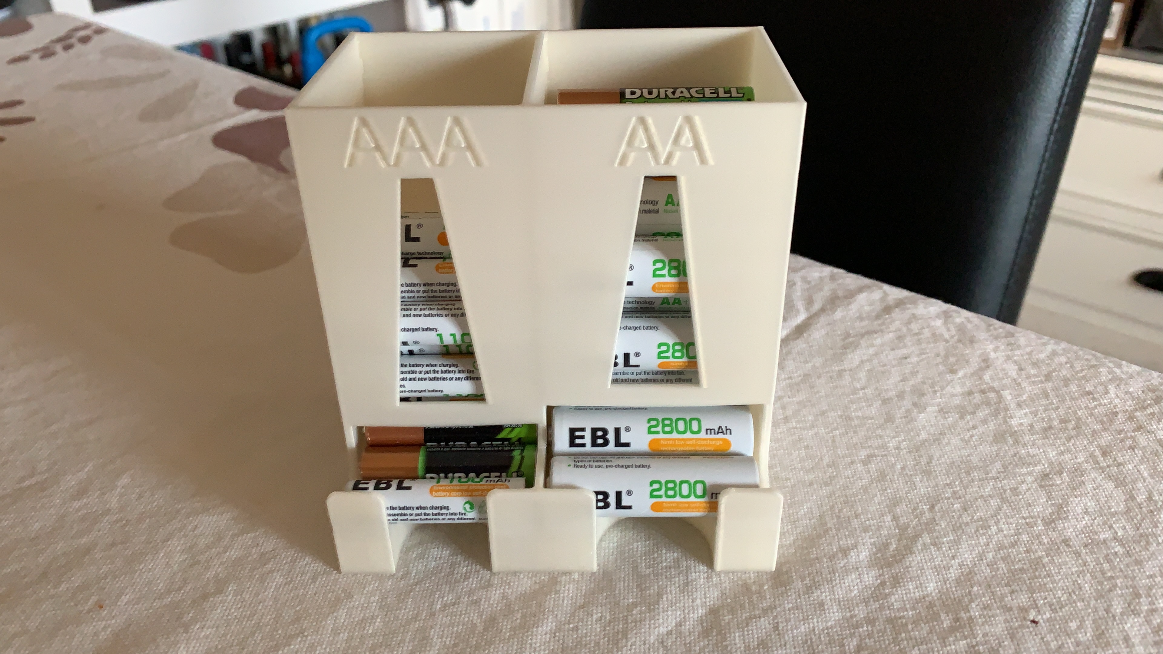 Battery Holder AA and AAA with hole by SteMar Download free STL model