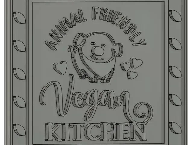 Vegan kitchen coaster