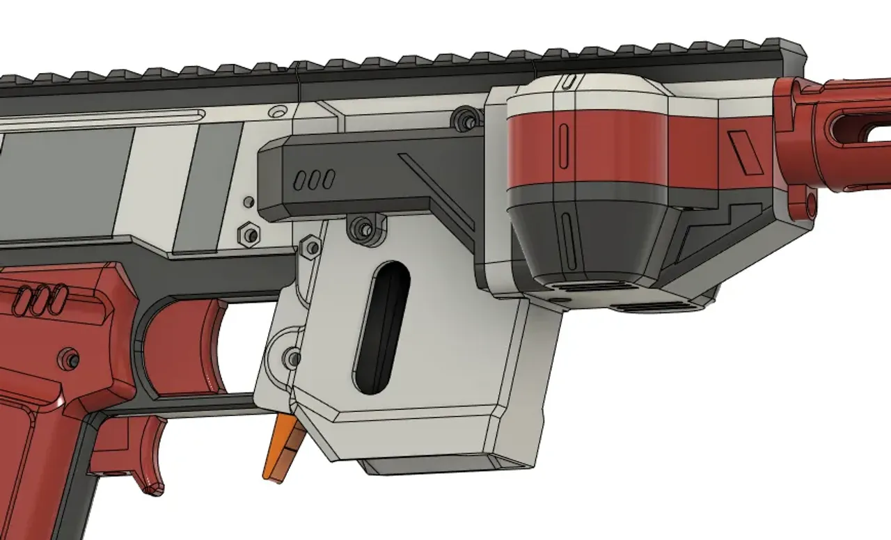 Angled Magwell for Gryphon 1.3 by Flaming_Foxx | Download free STL