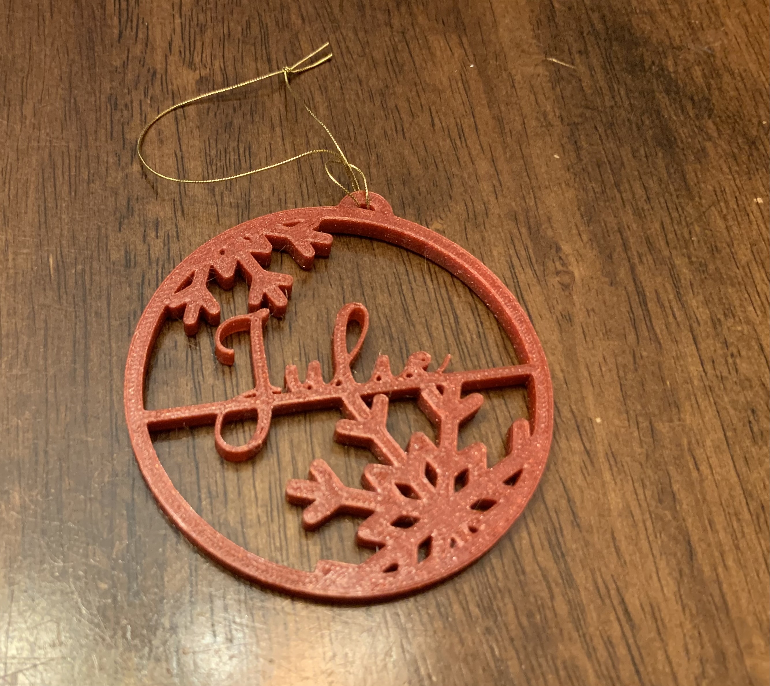Custom Snowflake Tree Ornament
