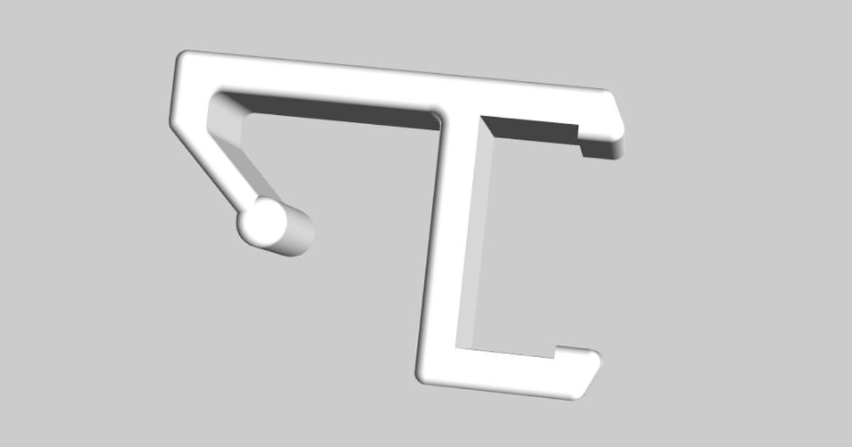 Aluminum LED Channel Gutter Clip by automontronic Download free STL