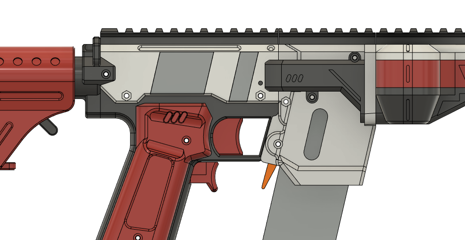 Gryphon 1.3 Mech cover Stripes 3D model thumbnail